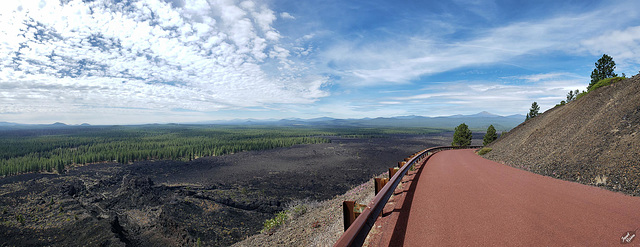 Amazing View on the Way Up to Lava Butte at Newberry National Volcanic Monument (+5 insets!)