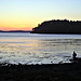 One Man and his Dog, Loch Ewe at Sunset