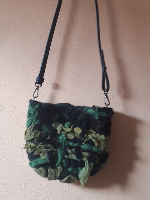 small felt bag