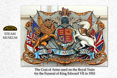 Royal Train Coat of Arms - Steam Museum - Swindon - 18.8.2015