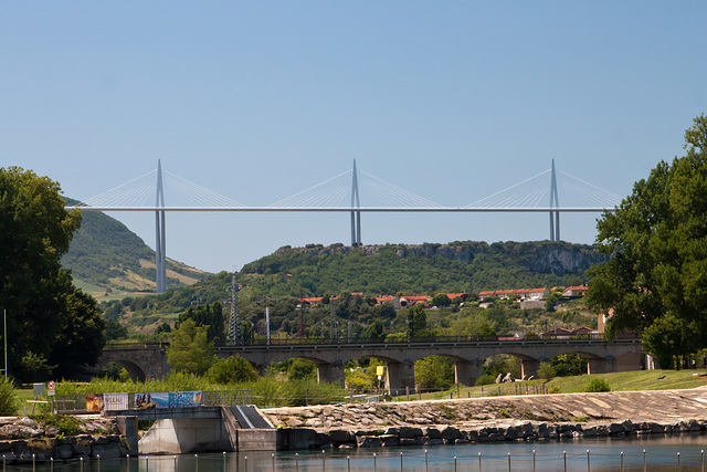 the millau viaduct from millau