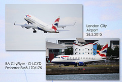 BA CityFlyer G-LCYD London City Airport - London - 26.5.2015