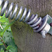 Extension Spring on a Gate-post