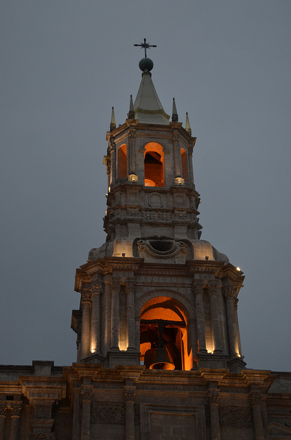 Peru, Arequipa Cathedral Bell Tower