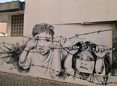 Mural painting, by Rosarlette.