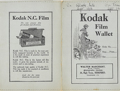 Kodak Film Wallet for W Marchant Hereford bathing machine