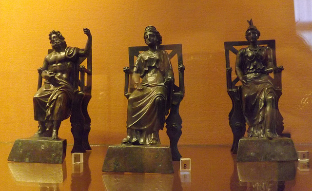 Capitoline Triad Statuettes in the Naples Archaeological Museum, July 2012