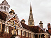 Cathedral Spire & Almshouse ~ Salisbury