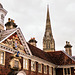 Cathedral Spire & Almshouse ~ Salisbury