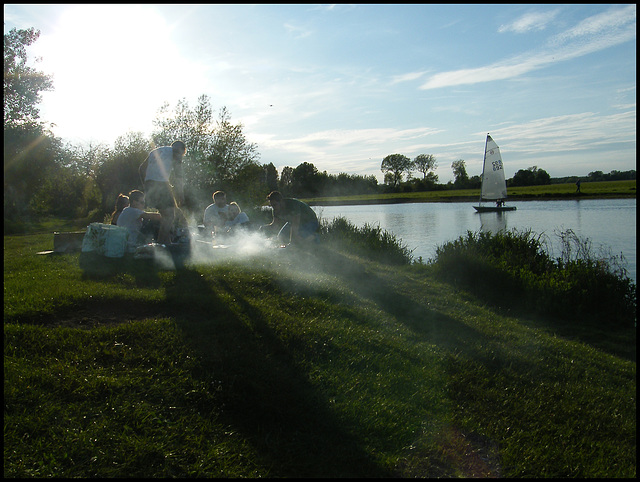 barbecue by the Thames