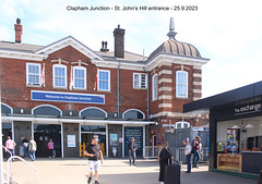 Clapham Junction - St John’s Hill entrance - right end - 25 9 2023