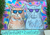 Pandemic chalk: 2 Cool Cats