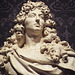 Detail of a Bust of King Louis XIV by Coysevox in the Metropolitan Museum of Art, May 2018
