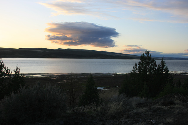 Sunset on Lake Abert