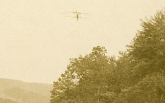 Charles K. Hamilton Flying at the Cameron County Fair, Emporium, Pa., Sept. 14, 1911 (Detail)