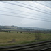 train window landscape in March