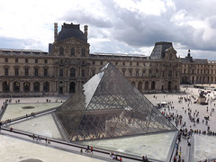 Pyramid and Courtyard of the Louvre, June 2014