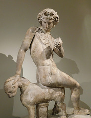 Detail of Dionysos Seated on a Panther in the Metropolitan Museum of Art, September 2018