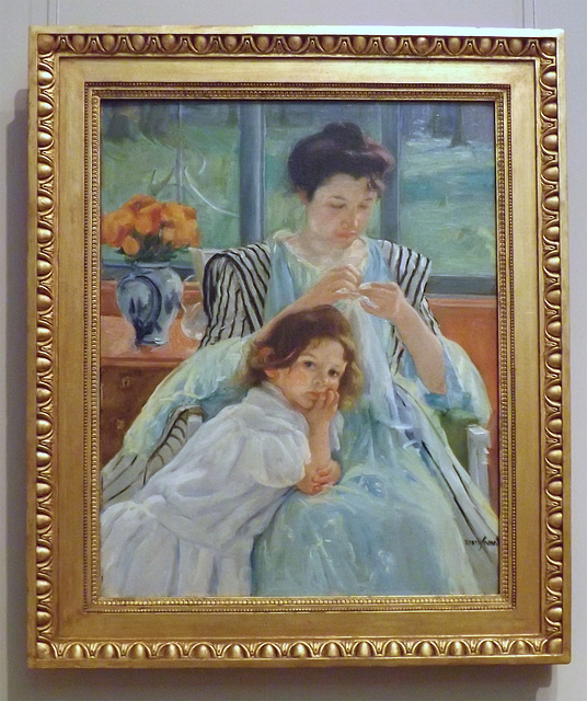 Young Mother Sewing by Mary Cassatt in the Metropolitan Museum of Art, February 2013