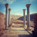 Petra. Blue columns.