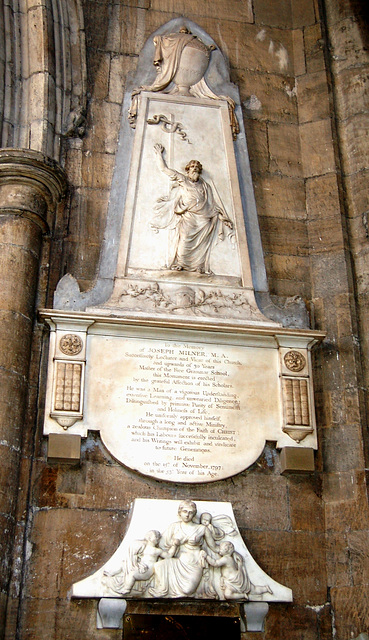 Detail of Memorial to Joseph Milner, Holy Trinity Church, Hull