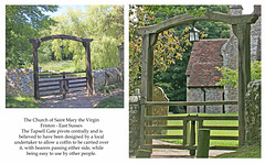 St Mary the Virgin Church - Friston - East Sussex -  Tapsell gate from both sides