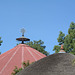 Ethiopia, The Top of Main Church and Cupola of Entrance of the Monastery of Ura Kidane Mihret