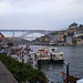 View over Douro River, its bridges and Vila Nova de Gaia.