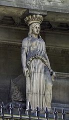 Detail of a Caryatid from St. Pancras Church in London, May 2014