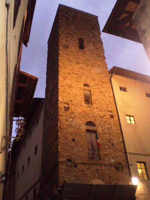 Chestnut Tower, at Piazza di San Martino.