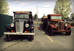 1936 International dump trucks