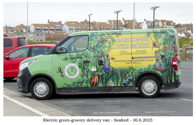 Electric green-grocery delivery van - Seaford - 30 6 2023