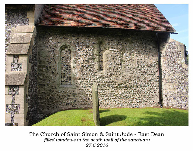 St Simon & St Jude East Dean  filled windows 27 6 2016