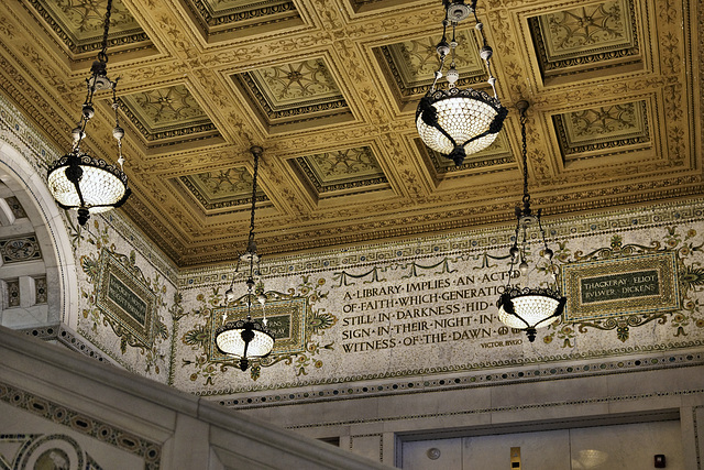 Ceiling and Frieze – Chicago Cultural Center, 78 East Washington Street, Chicago, Illinois, United States