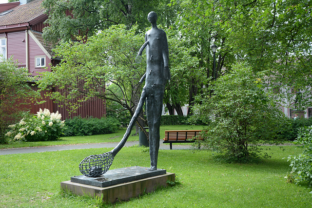 Norway, Unusual Sculpture at the Entrance to the Trondheim Art Museum