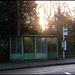 early morning bus stop
