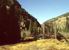 Railroad bridge along the Durango and Silverton Narrow Gauge Railroad