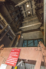 Pleasley Colliery No.2 South Shaft interior view
