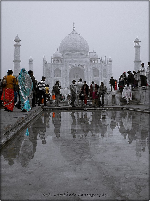 at the Taj Mahal (India)