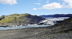 Die Gletscherlagune des Sólheimajökull - The glacier lagoon of Sólheimajökull - mit PiP
