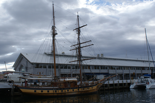 Sailing Ship In Hobart Harbour