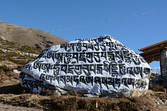 Khumbu, Prayerful Stone in Pangboche