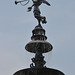 Lima, The Main Square, Bronze Figurine on the Top of the Fountain