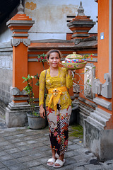 Ni Kadek Mayang Sari with the wedding present