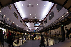Ceiling gantry and shoppers