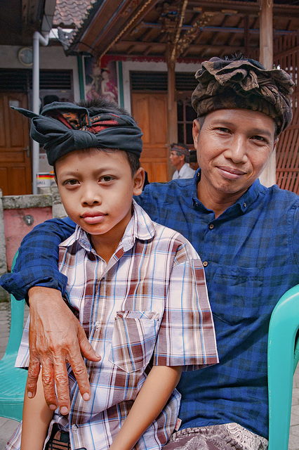 Ketut Galih and his father Wayan Sutapa