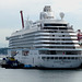 MS 'Crystal Serenity' At Vancouver Cruise Terminal