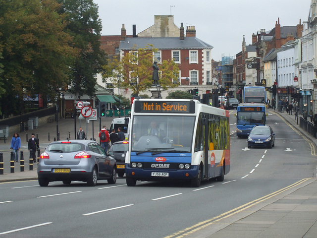 DSCF5643 Stagecoach East YJ56 AOP, KX55 UDE and AE11 FUH in Bedford - 7 Oct 2016