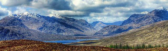 Loch Loyne with surrounding mountains
