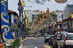 Colourful Singapur, Little India celebrating Deepavali